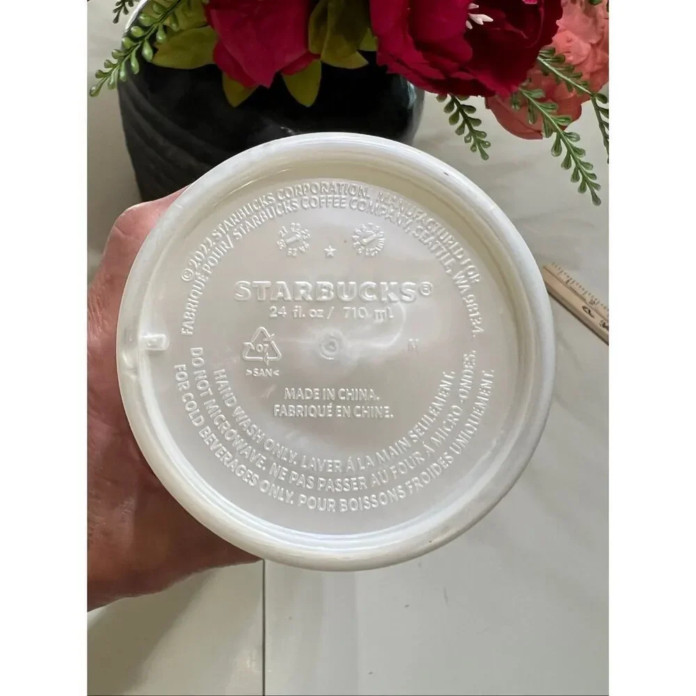 Starbucks Siren Shell Pearl White Tumbler 24 oz